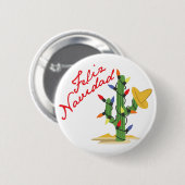 Feliz Navidad Button (Vorne & Hinten)