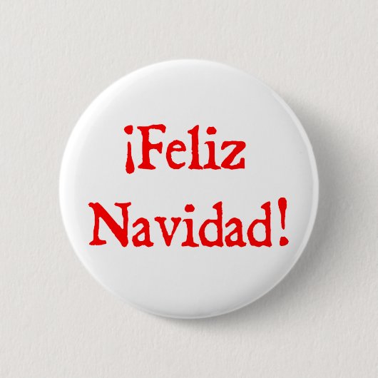 Feliz Navidad Button (Vorderseite)