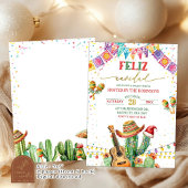 Feliz Navidad Cactus Christmas Holiday Fiesta Einladung
