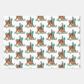 Feliz Navidad Cactus Christmas Mexico Geschenkpapier Set (Vorderseite 3)