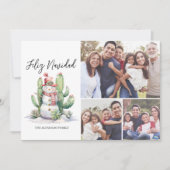 Feliz Navidad Cactus Foto Weihnachten (Vorderseite)