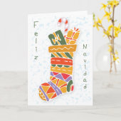 Feliz Navidad Card Karte (Gelbe Blume)