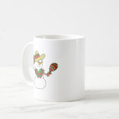 Feliz Navidad Cartoon Snowman Frohe Weihnachten Kaffeetasse (Vorderseite Links)