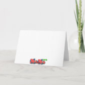 Feliz Navidad - Cat Wear Weihnachtsmannmütze Feiertagskarte (Rückseite)