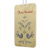 Feliz Navidad Christlich Verse Golden Autolufterfrischer (Links)
