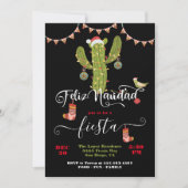Feliz Navidad Christmas Cactus Party Einladung (Vorderseite)