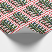 Feliz Navidad Christmas Cactus Tree Gift Wrap Geschenkpapier (Ecke)
