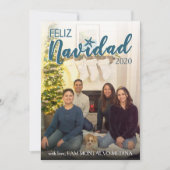 Feliz Navidad Christmas Card - Strand Feiertagskarte (Vorderseite)