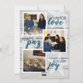 Feliz Navidad Christmas Card - Strand Feiertagskarte (Rückseite)