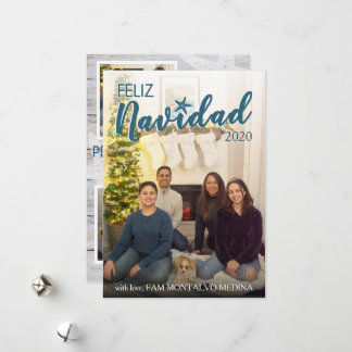 Feliz Navidad Christmas Card - Strand Feiertagskarte