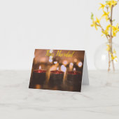 Feliz Navidad Christmas Karte (Gelbe Blume)