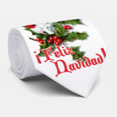 Feliz Navidad - Christmas Kitten Krawatte (Gerollt)