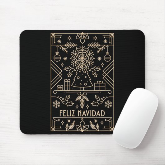Feliz Navidad, Christmas Mousepad (Mit Mouse)