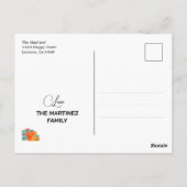 Feliz Navidad Christmas Red Chihuahua Dog Postkarte (Rückseite)