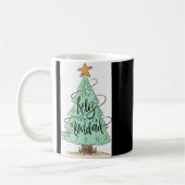 Feliz Navidad Christmas Tree T Shirt Kaffeetasse (Links)