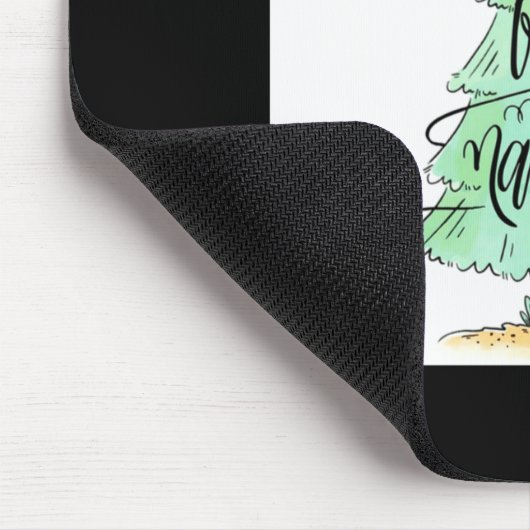 Feliz Navidad Christmas Tree T Shirt Mousepad (Ecke)