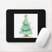 Feliz Navidad Christmas Tree T Shirt Mousepad (Mit Mouse)