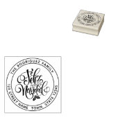 Feliz Navidad Circular Gummistempel (Stempel)