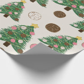Feliz Navidad | Concha Christmas Tree Geschenkpapier (Ecke)
