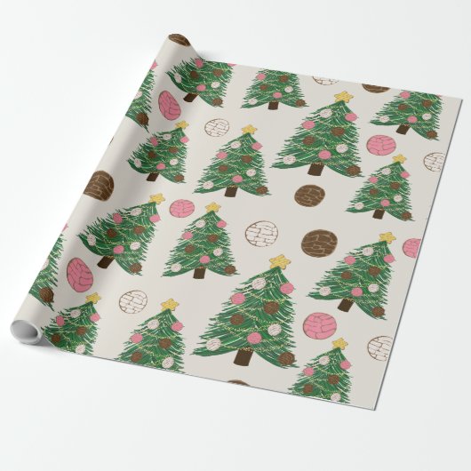 Feliz Navidad | Concha Christmas Tree Geschenkpapier (Ungerollt)