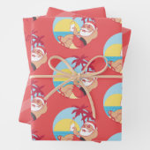 Feliz Navidad Coquito Santa Geschenkpapier Set (Beispiel)