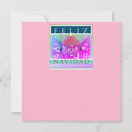 Feliz Navidad Creche Scene (Rückseite)