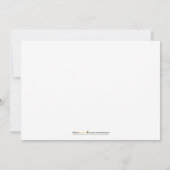 Feliz Navidad Custom Family Holiday Card (blau) Einladung (Rückseite)