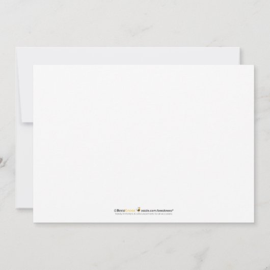 Feliz Navidad Custom Family Holiday Card (blau) Einladung (Rückseite)