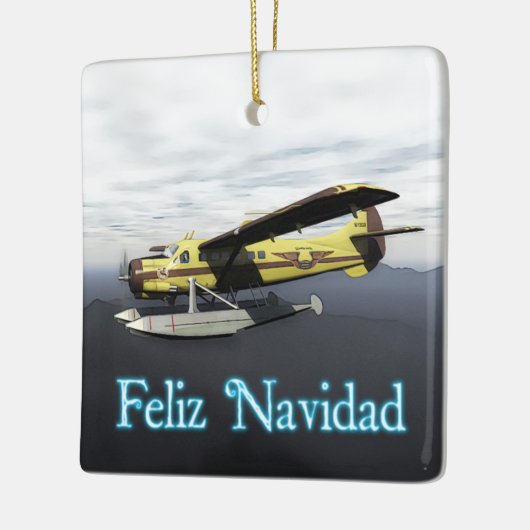 Feliz Navidad - de Havilland DH3-C Otter Keramikornament (Links)
