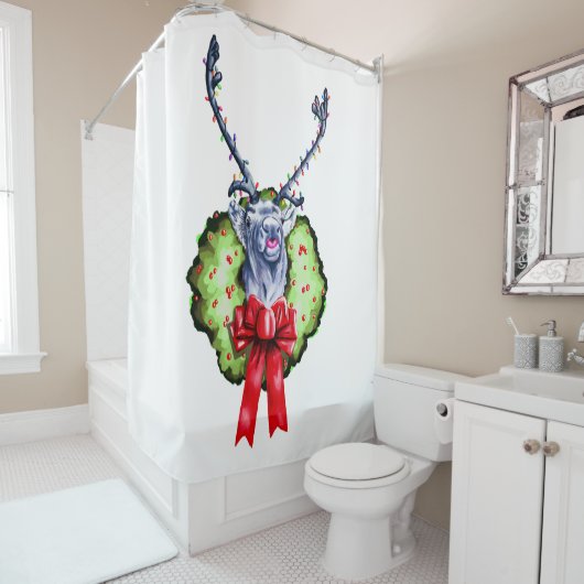 Feliz Navidad Duschvorhang (Beispiel)