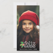 Feliz Navidad: Ein großes Foto Feiertagskarte (Vorderseite)