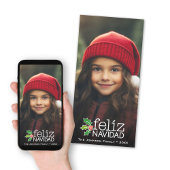 Feliz Navidad: Ein großes Foto Feiertagskarte