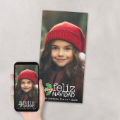 Feliz Navidad: Ein großes Foto Feiertagskarte