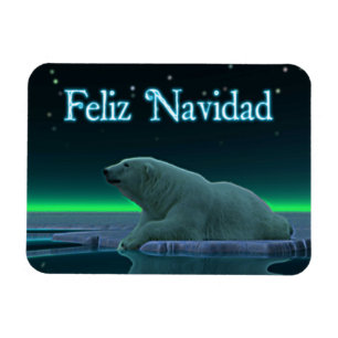 Feliz Navidad - Eiskantenpolarbär Magnet