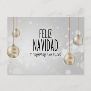 Feliz Navidad elegantes Design Postkarte