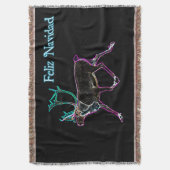 Feliz Navidad - Elektrische Karibik Decke (Vorderseite Vertikal)