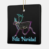 Feliz Navidad - Elektrische Karibik Keramikornament (Links)