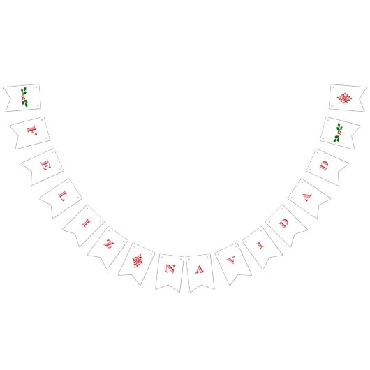 Feliz Navidad- Fahne Wimpelkette (Alle)