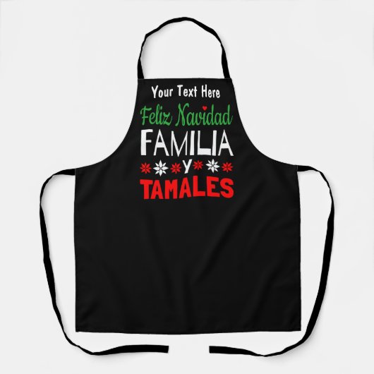 Feliz Navidad Familia Y Tamales Schürze (Vorderseite)