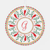 Feliz Navidad Family Foto Ornament Aus Metall (Rückseite)