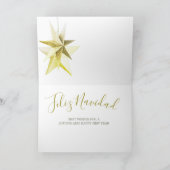 Feliz Navidad Family Foto Parol Spanisch Karte (Innenseite)