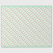 Feliz Navidad farbenfrohe Weihnachten Geschenkpapier (Flach)
