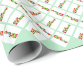 Feliz Navidad farbenfrohe Weihnachten Geschenkpapier (Rolleneckpunkt)