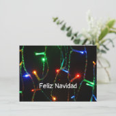 "Feliz Navidad" - farbenfrohe Weihnachtsbeleuchtun (Stehend Vorderseite)