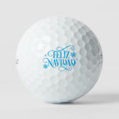 Feliz Navidad Feiertag Golfball (Vorderseite)
