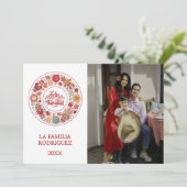 Feliz Navidad Feiertagskarte (Stehend Vorderseite)