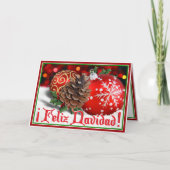 Feliz Navidad Feiertagskarte (Vorderseite)