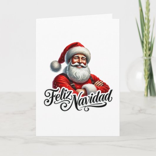 Feliz Navidad Feiertagskarte (Vorderseite)