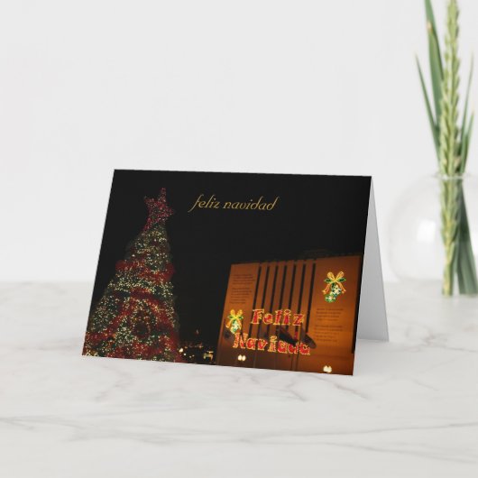 Feliz navidad feiertagskarte (Vorderseite)