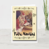 Feliz Navidad Feiertagskarte (Vorderseite)